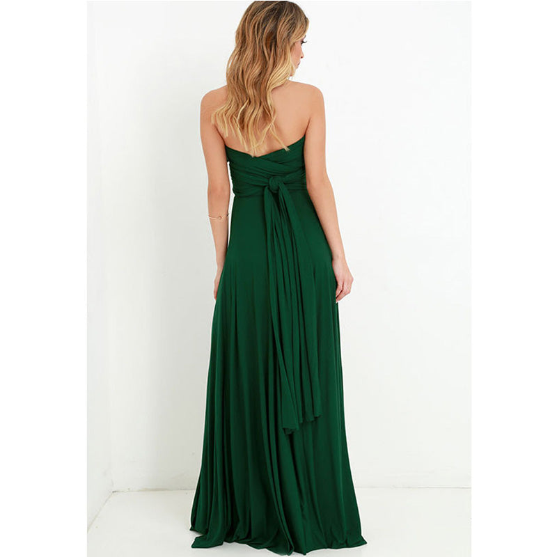 Heidi-Mode | Mehrweg Wickel Umwandlungs Boho Maxi Kleider - mehrere Farben