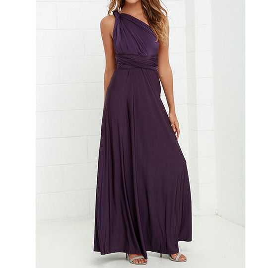 Heidi-Mode | Mehrweg Wickel Umwandlungs Boho Maxi Kleider - mehrere Farben