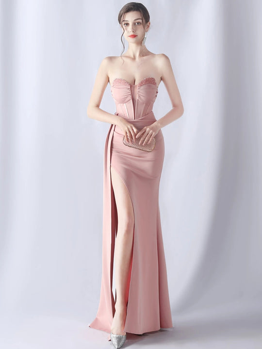 Heidi-Mode | Strass Korsatzt Stil Maxi Kleider