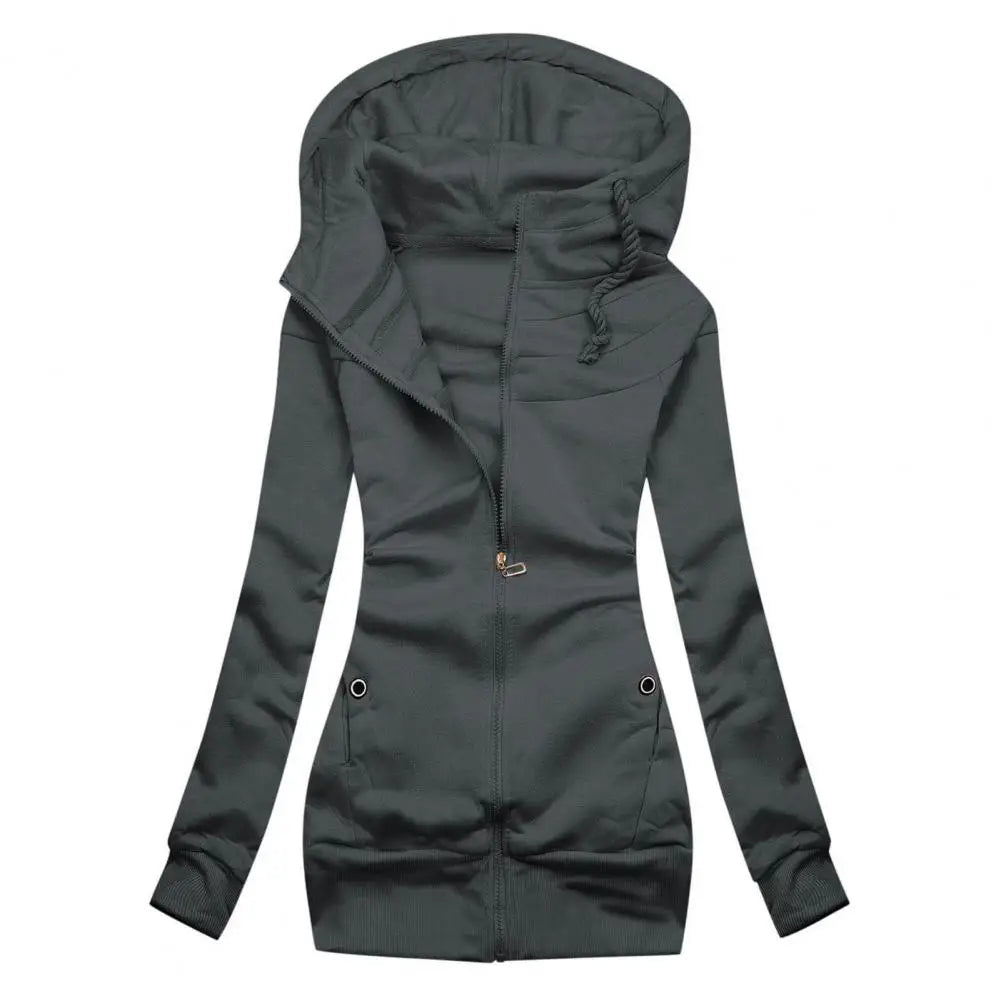 Heidi-Mode | Oversized Zip Hoodie mit Fleece für Frauen