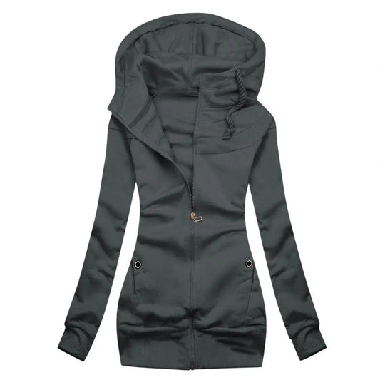 Heidi-Mode | Oversized Zip Hoodie mit Fleece für Frauen