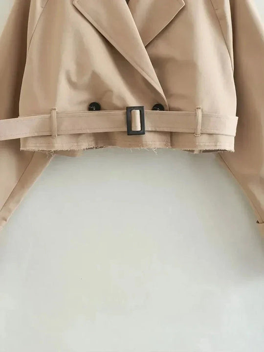 Heidi-Mode | Cropped Trenchcoat für Damen für Jeden Anlass