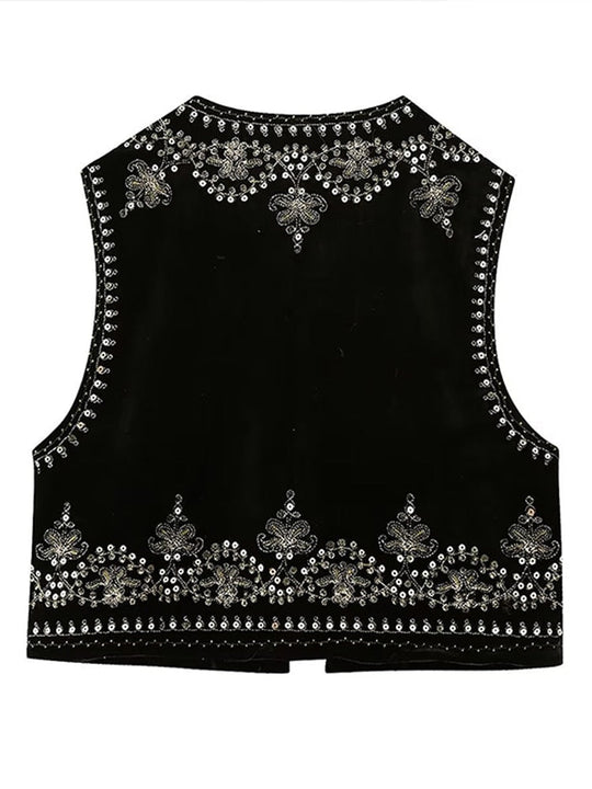 Heidi-Mode | Elegante Bestickte Weste
