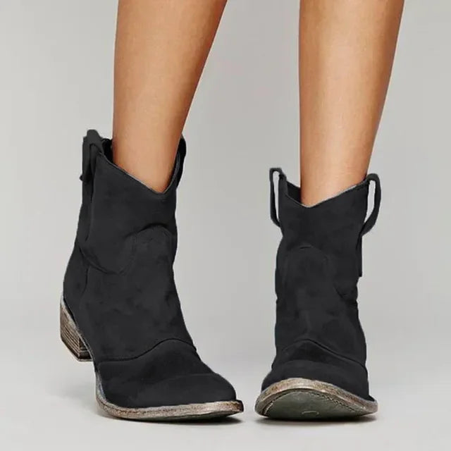 Heidi-Mode | Cowboy Stiefelette Im Vintage Stil