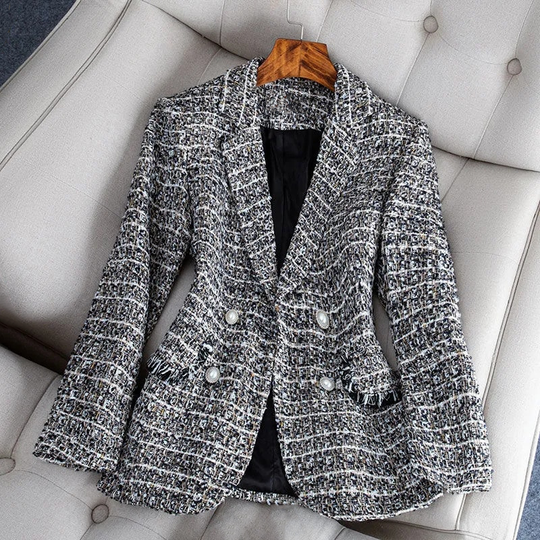 Heidi - Karierter Blazer für Frauen