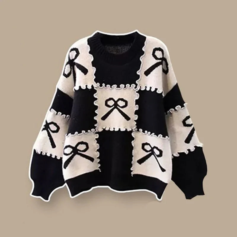 Heidi-Mode | Lockere Strickjacke und Lässige Hose Zweiteilige Set für Damen