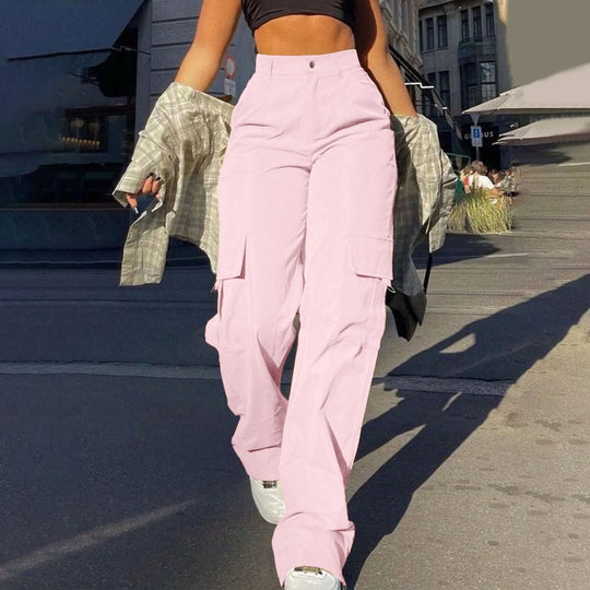 Heidi-Mode | Hochtaillierte Cargo-Hosen für Frauen