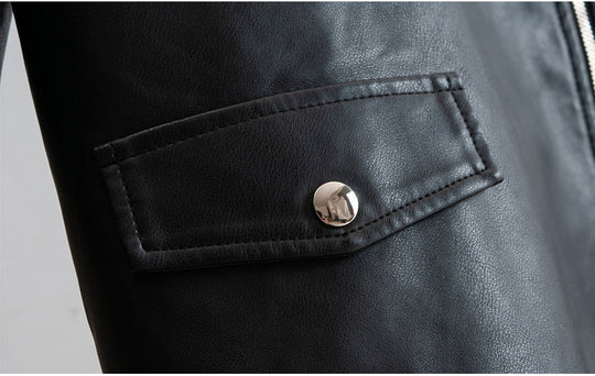 Heidi-Mode | PU-Leder Lange Moto Jacken mit Gürtel