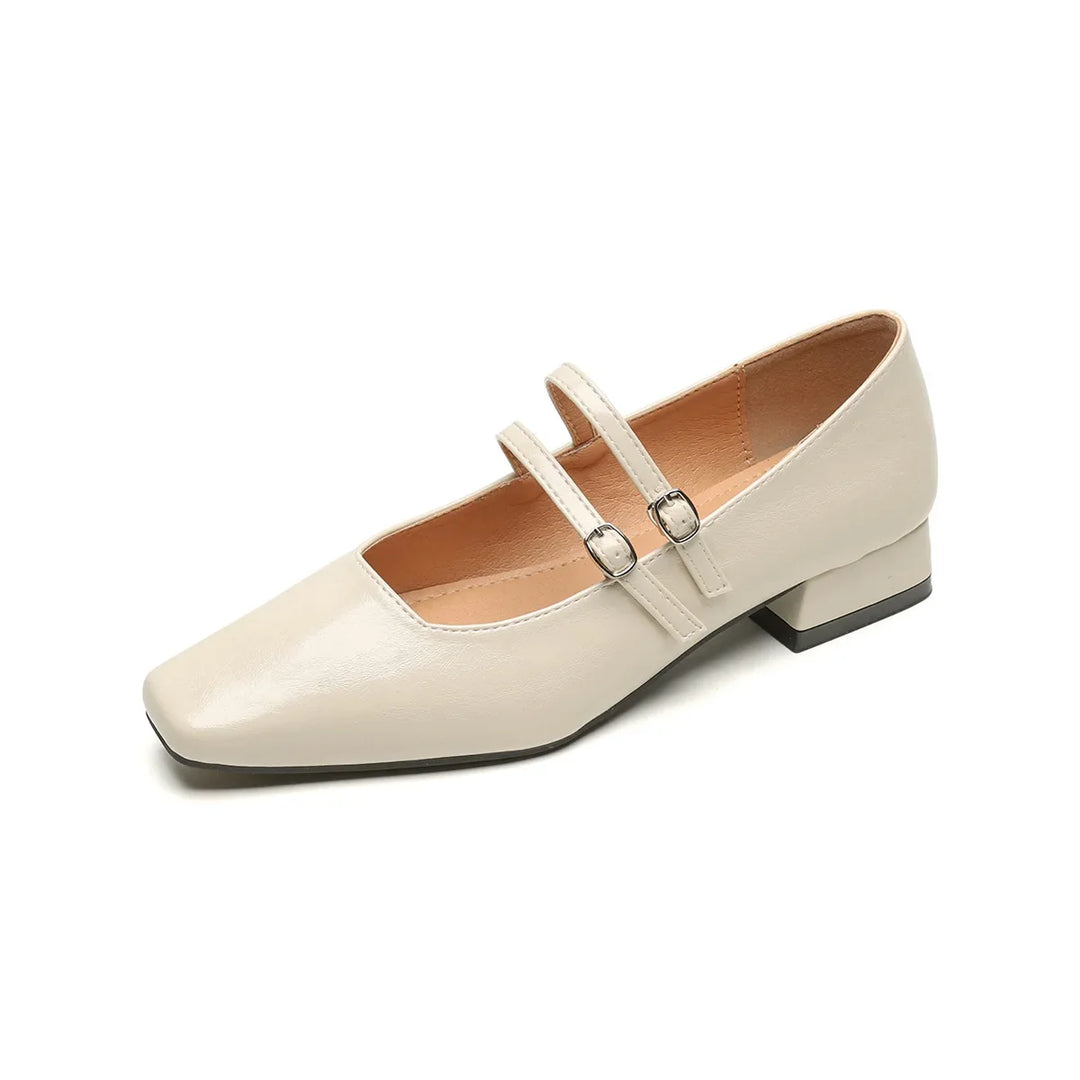 Heidi-Mode | Neue Frühling Damen Oberbekleidung Schuhe Quadrat Zehe Design Mary Jane Schuhe Damen Lässige Hohe Absätze Arbeitsboots Große Größen