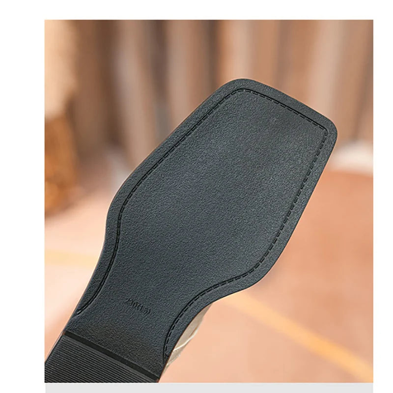 Heidi-Mode | Frühling und Herbst Damen Leder Schuhe Frauen Lässige Schuhe Mode Flache Loafers Britischer Stil Büro und Bankett