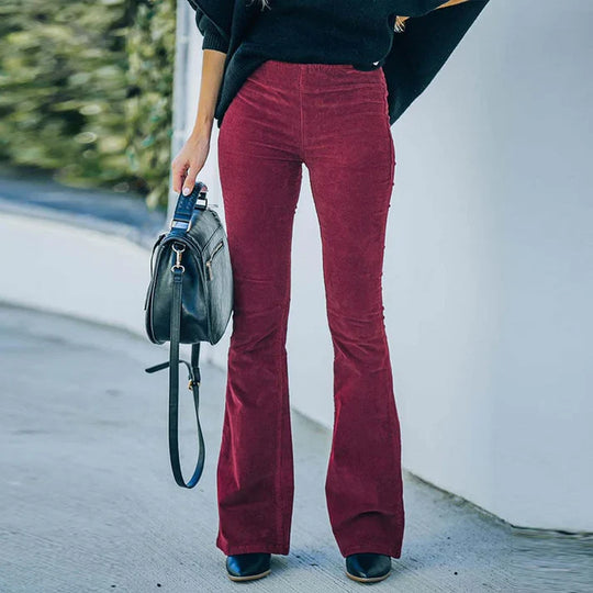 Heidi-Mode | Frauen Corduroy Flare Hose