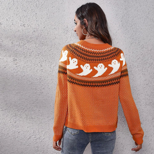 Halloween Spuk Vintage Frauen Pullover