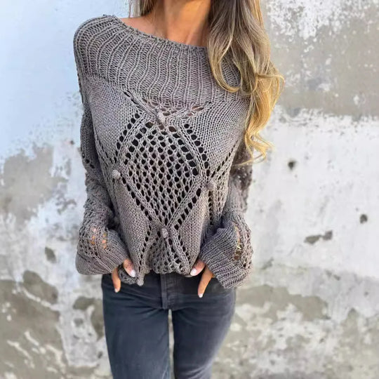 Heidi-Mode | Strickwarme Pulli mit Ausschnitten