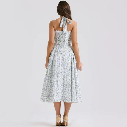 Heidi-Mode | Halter Urlaub Midi Kleider