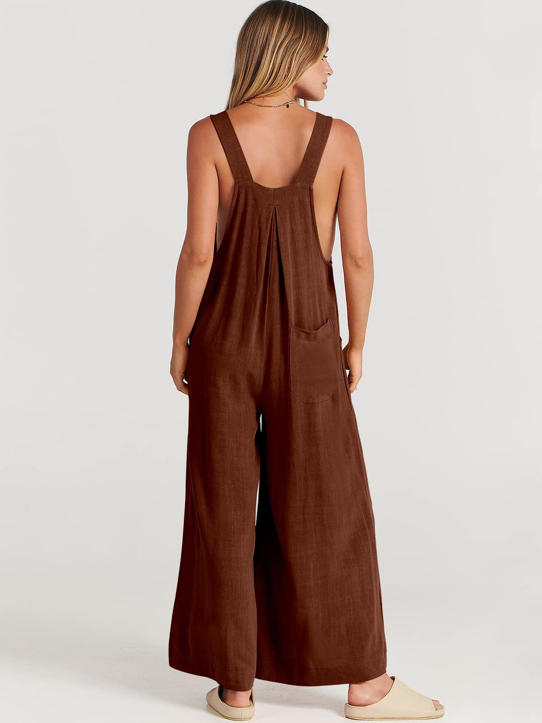 Heidi-Mode | ️ Ärmelloser Jumpsuit Mit Weitem Bein