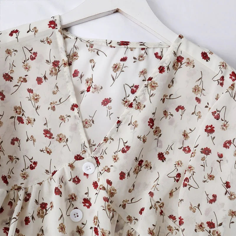 Heidi-Mode | Chloé Jahrgang Chiffon Lockere Bluse
