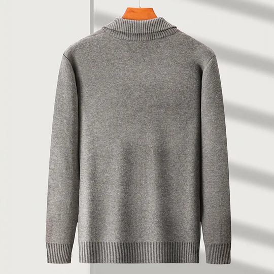 Heidi-Mode - Bequeme und Stylische Winter Fleece-Polo Pullover für Männer