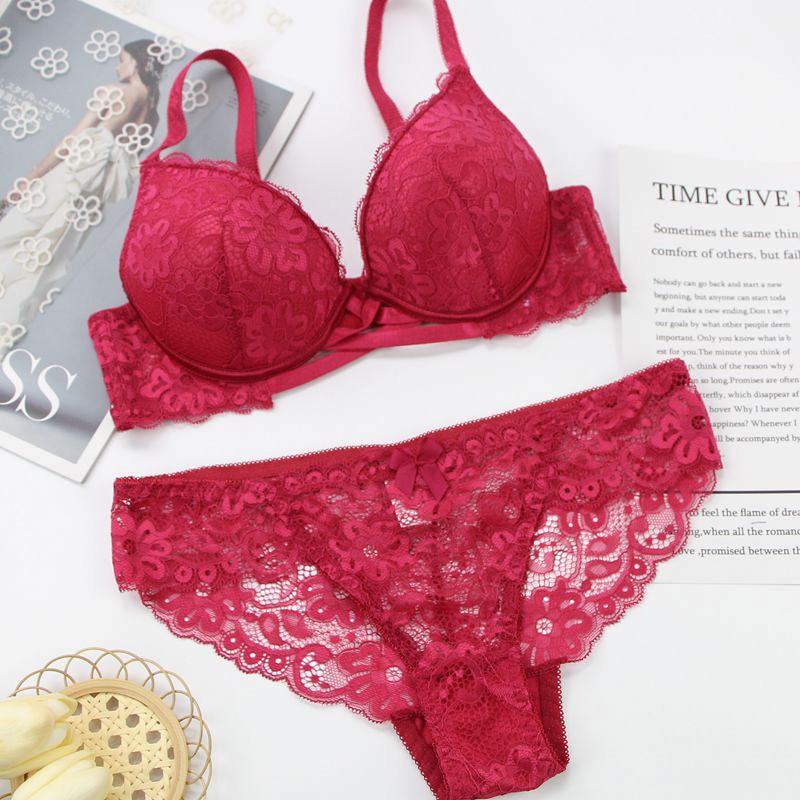 Heidi-Mode | Spitzen Set Unterwäsche Push Up