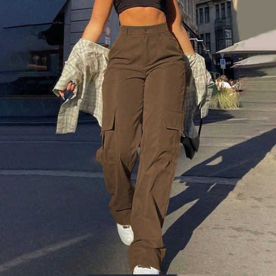 Heidi-Mode | Hochtaillierte Cargo-Hosen für Frauen