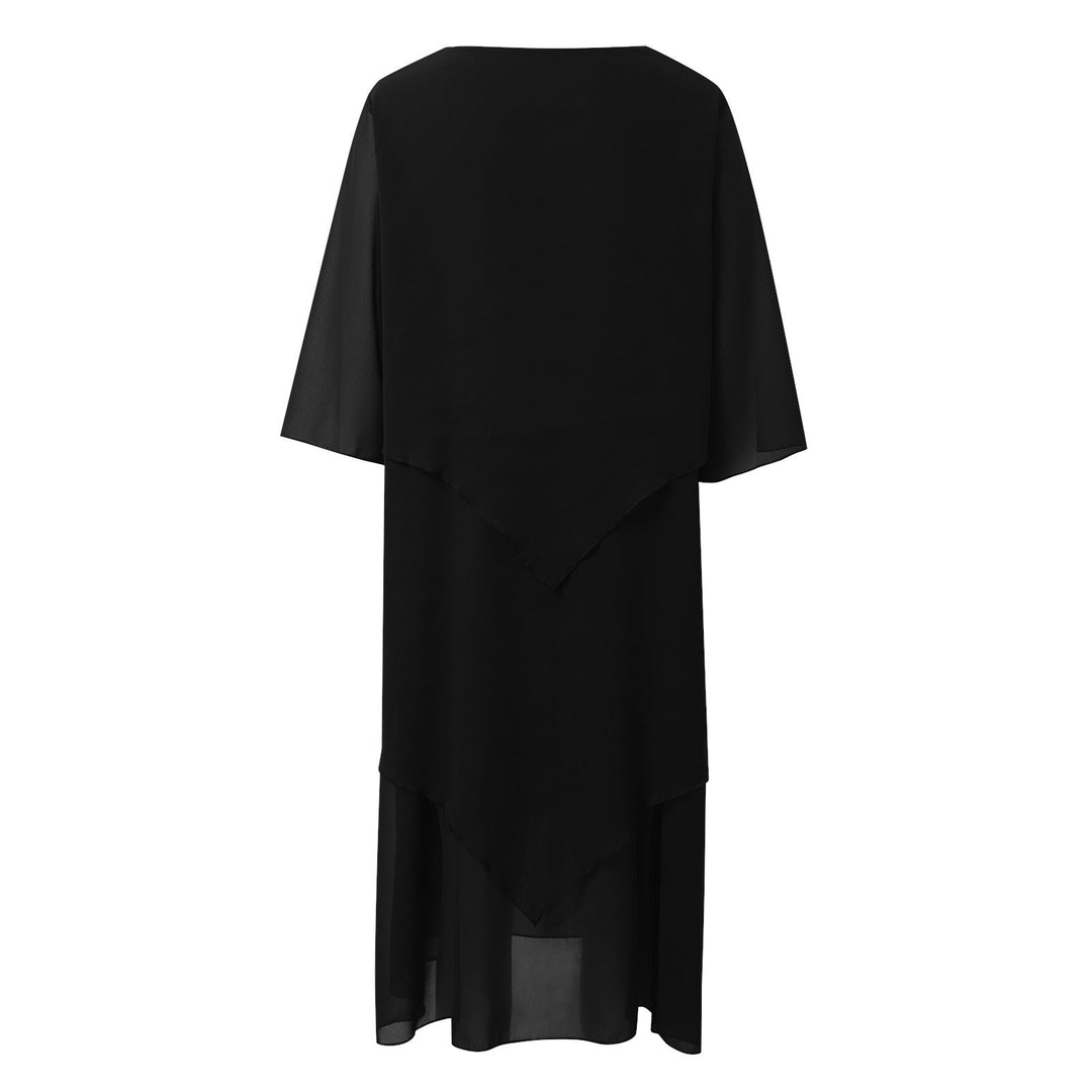 Heidi-Mode | Elegantes Chiffonkleid mit Lagen-Look
