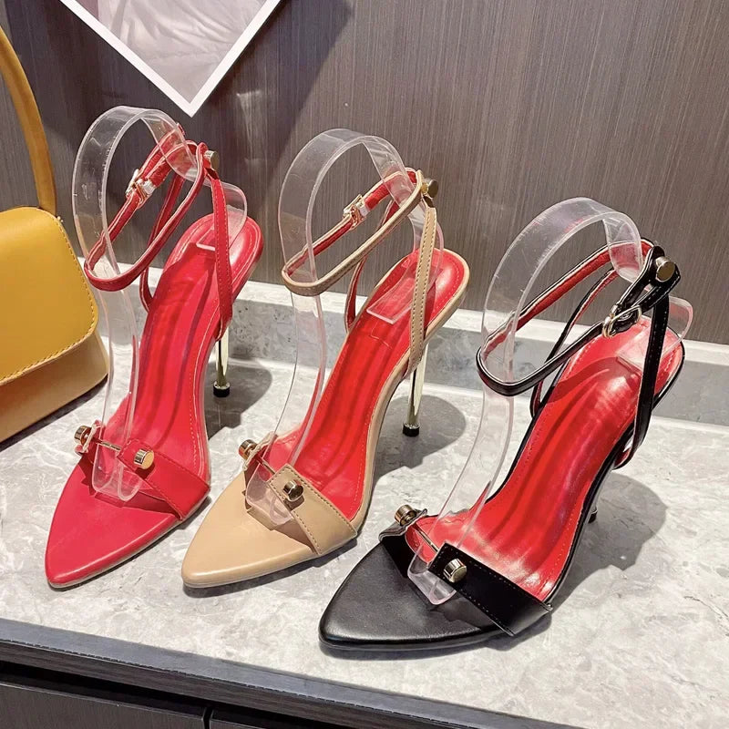 Heidi-Mode | Open Toe Stiletto High Heels