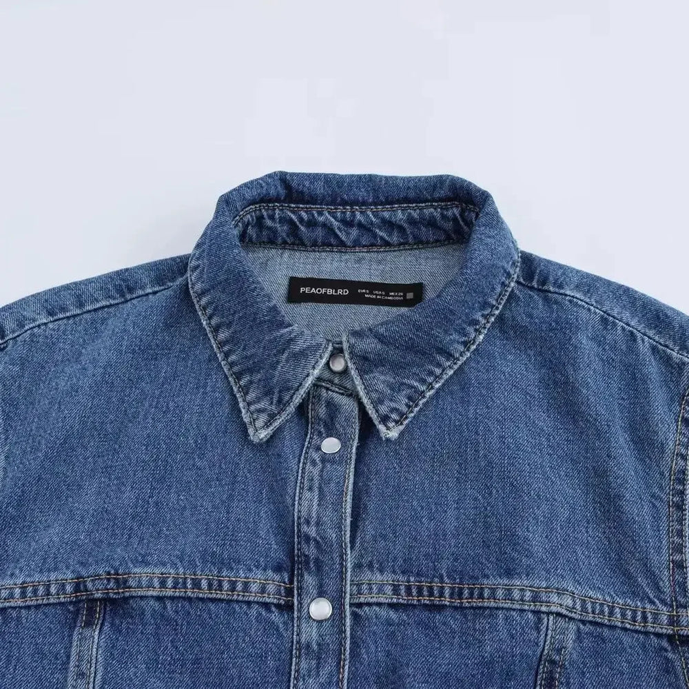 Heidi-Mode | Elegante Denim Kleid Damen Mode Fest Neu In Kurze Kleider Damenbekleidung Sommer Kleid Streetwear