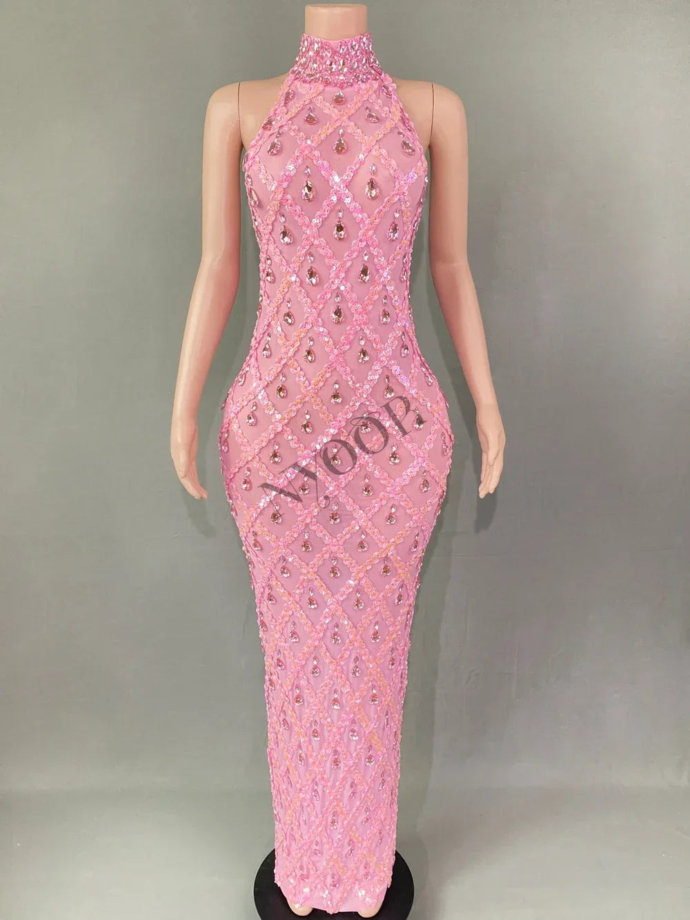 Heidi-Mode | Strass Netz Abend Ballkleid