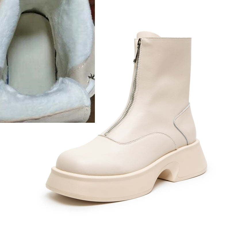 Heidi-Mode |  Damen Leder Mode Winterstiefel