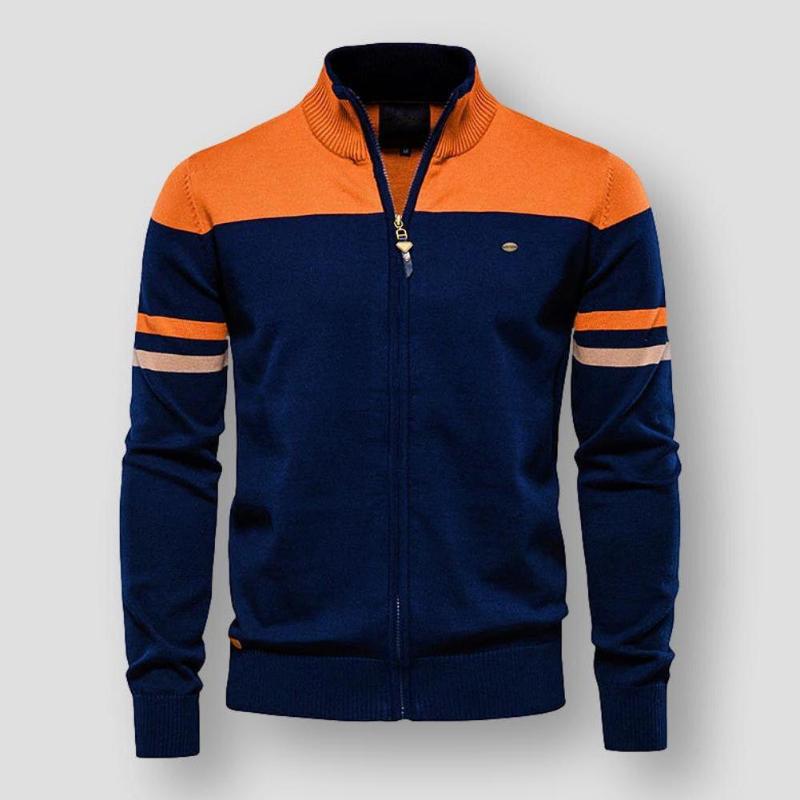 Heidi-Mode | Retro Streifendesign Herrenjacke