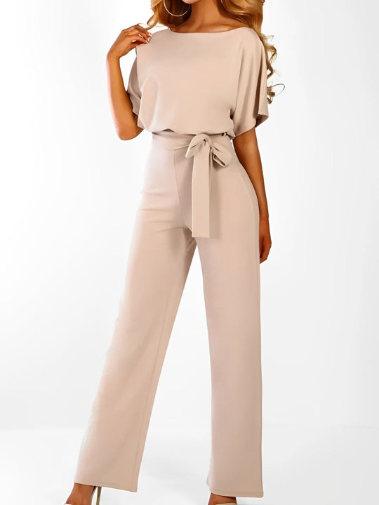 High-Waist Jumpsuit mit geradem Schnitt