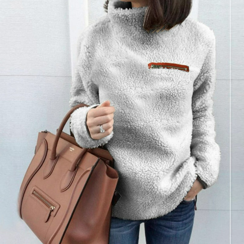 Heidi-Mode |  Winter Super weich und bequem solide Farbe Rollkragenpullover Frauen