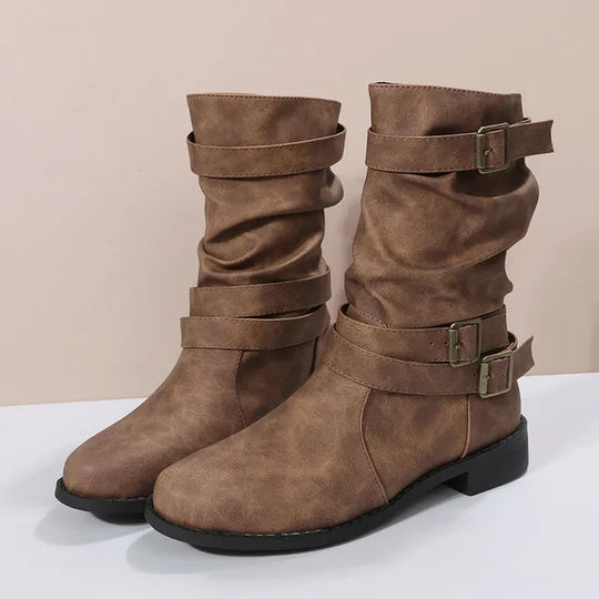 Heidi-Mode | Slouch Mid-Calf-Boots für Damen – Mühelos schick & bequem