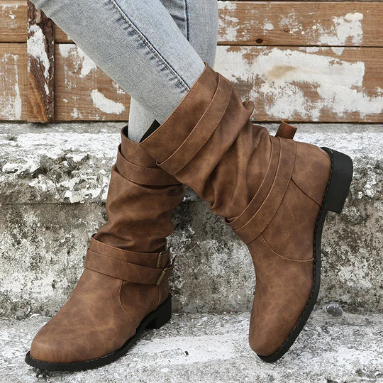 Heidi-Mode | Slouch Mid-Calf-Boots für Damen – Mühelos schick & bequem