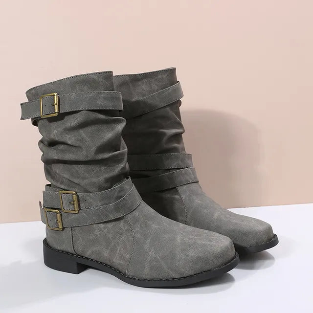 Heidi-Mode | Slouch Mid-Calf-Boots für Damen – Mühelos schick & bequem