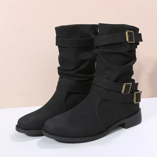 Heidi-Mode | Slouch Mid-Calf-Boots für Damen – Mühelos schick & bequem