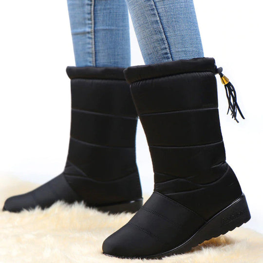 Heidi-Mode | Damen Wasserdichte Winter Warme Baumwollstiefel