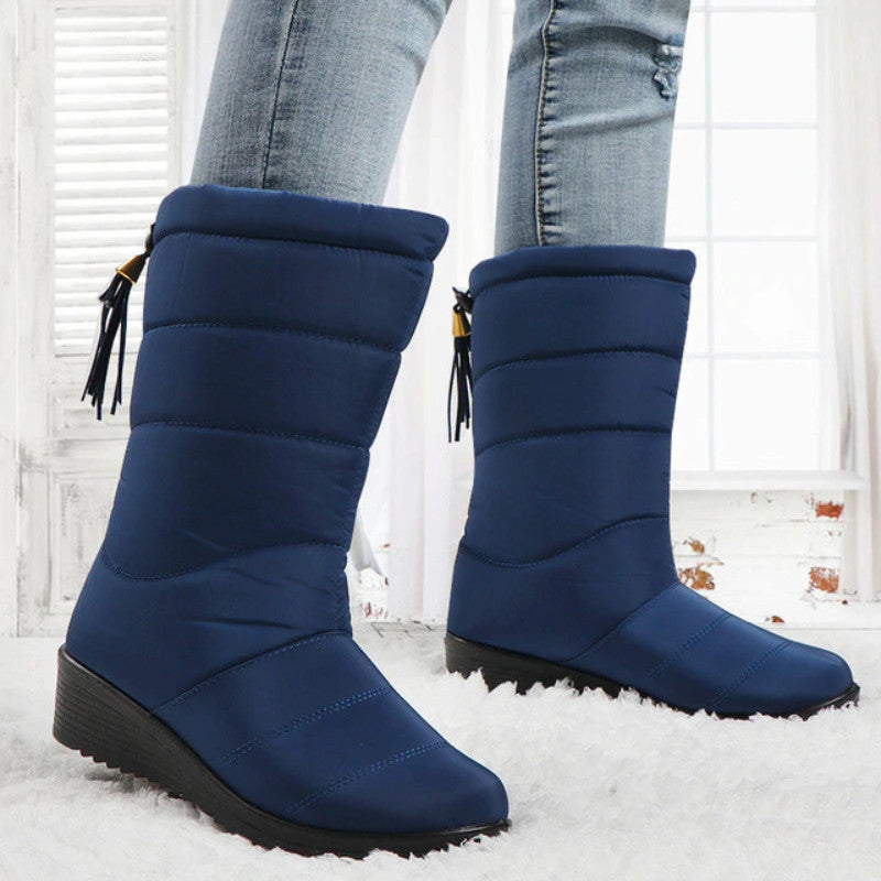 Heidi-Mode | Damen Wasserdichte Winter Warme Baumwollstiefel