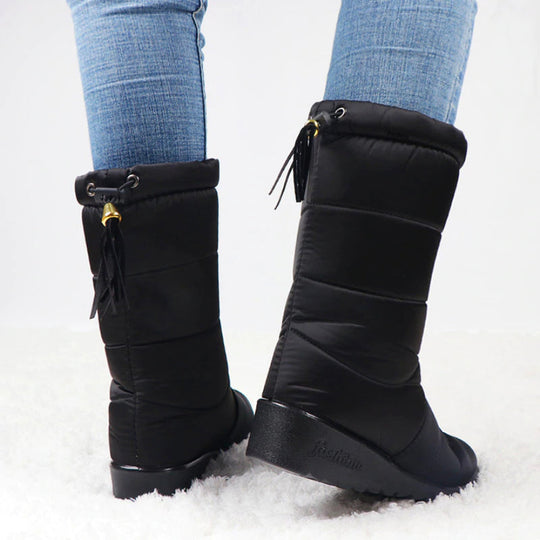 Heidi-Mode | Damen Wasserdichte Winter Warme Baumwollstiefel