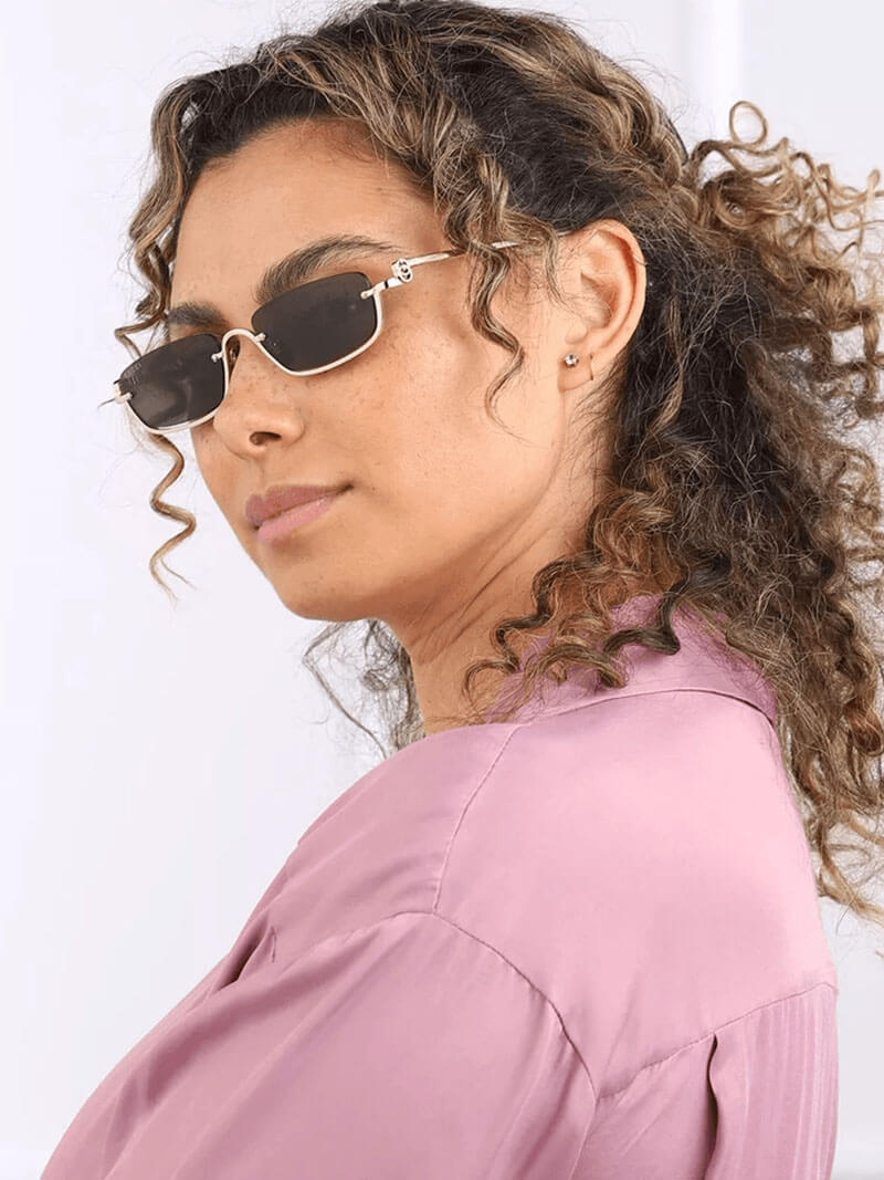 Heidi-Mode | Luxus Sonnenbrille Zeitloses Design mit Goldfinishing