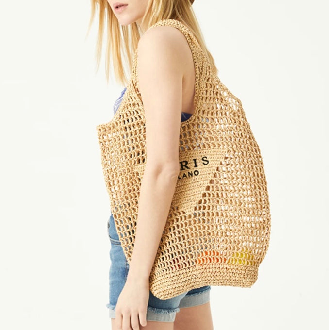 Heidi-Mode | Milano - Handgewebte Tasche mit Heidi-Mode- und Milano-Aufdruck