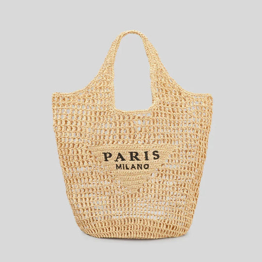 Heidi-Mode | Milano - Handgewebte Tasche mit Heidi-Mode- und Milano-Aufdruck