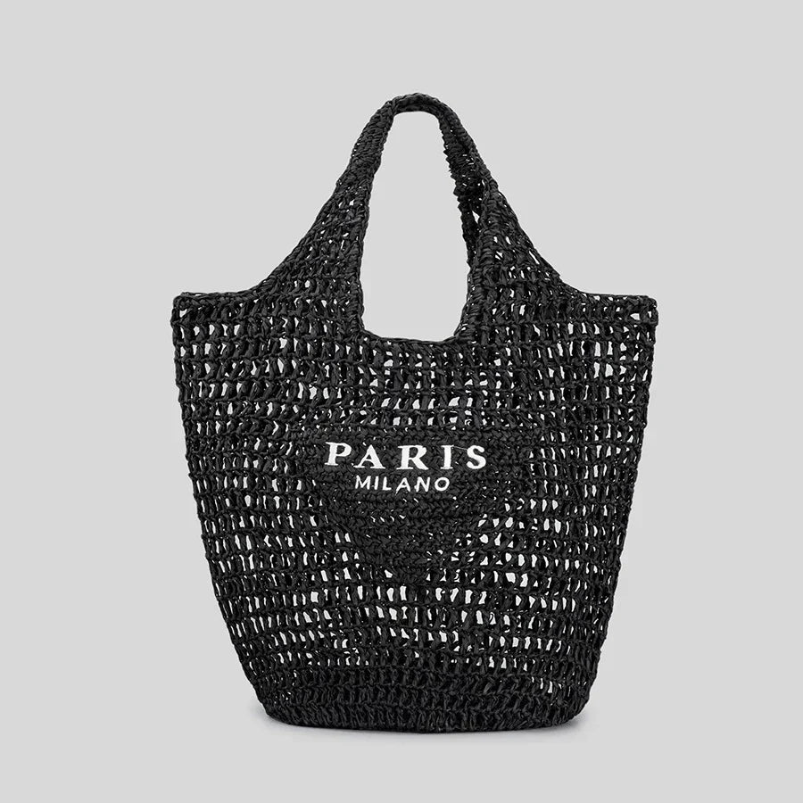 Heidi-Mode | Milano - Handgewebte Tasche mit Heidi-Mode- und Milano-Aufdruck