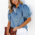 Heidi-Mode | Denim Shirt Klassisches Shirt für Stilvollen Komfort