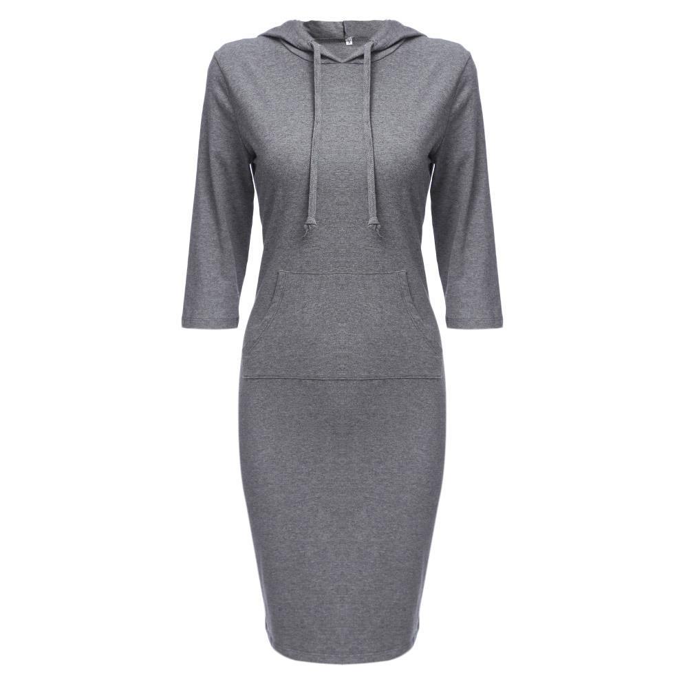 Heidi-Mode | Sportliches Hoodie-Kleid mit Kordelzug