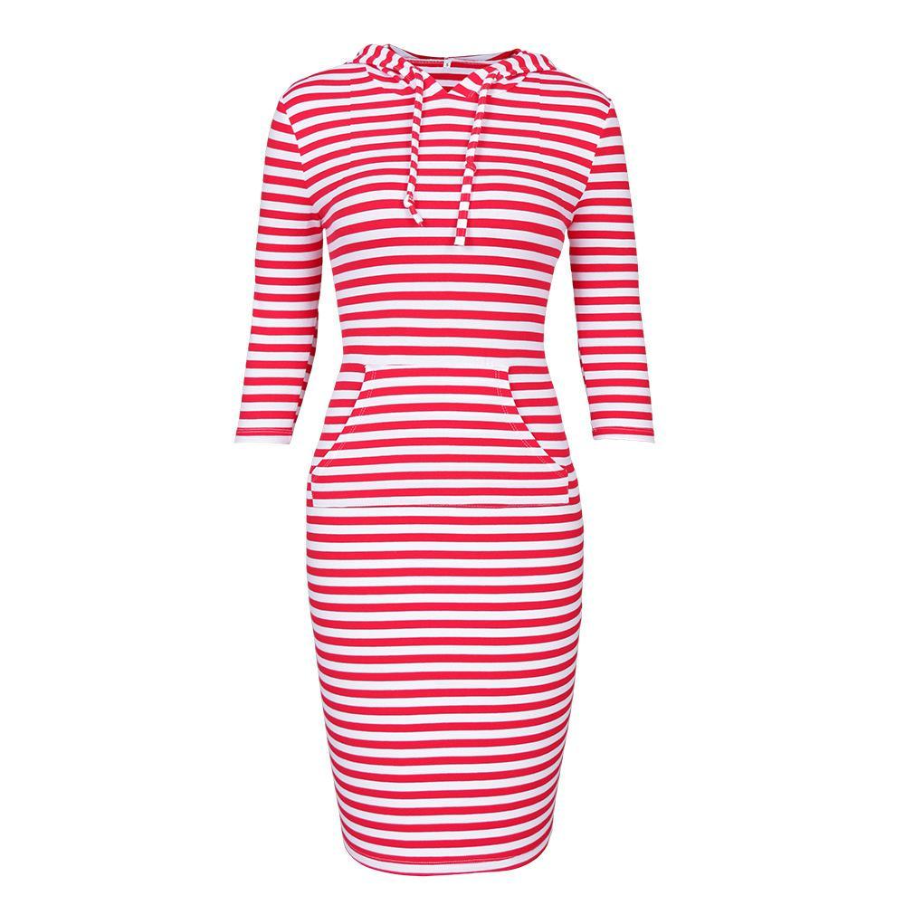 Heidi-Mode | Sportliches Hoodie-Kleid mit Kordelzug