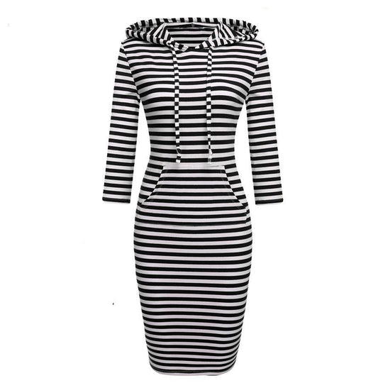 Heidi-Mode | Sportliches Hoodie-Kleid mit Kordelzug