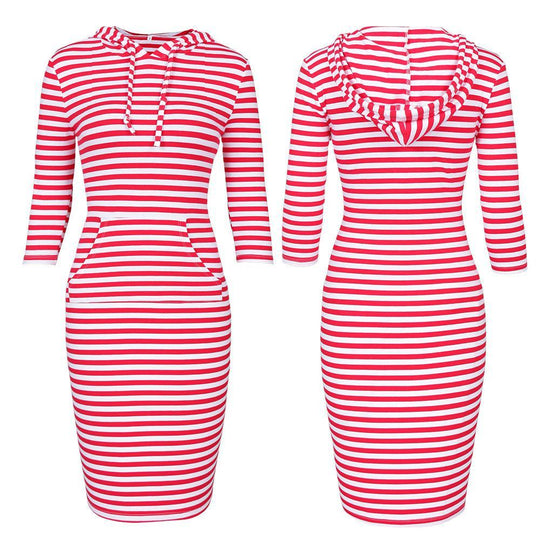 Heidi-Mode | Sportliches Hoodie-Kleid mit Kordelzug