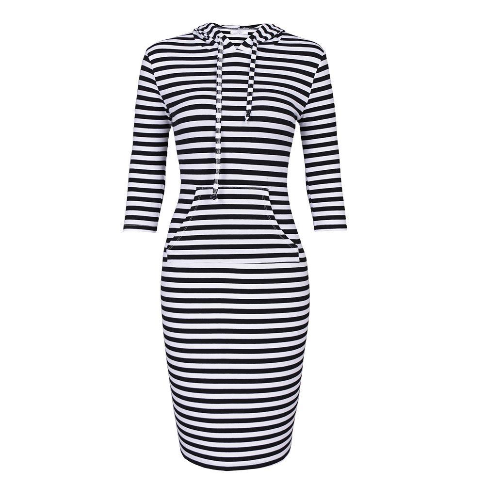 Heidi-Mode | Sportliches Hoodie-Kleid mit Kordelzug