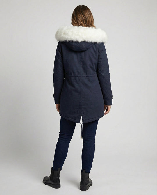 Warme Damen Winterjacke Mittellang | Heidi-Mode