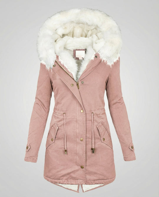 Warme Damen Winterjacke Mittellang | Heidi-Mode